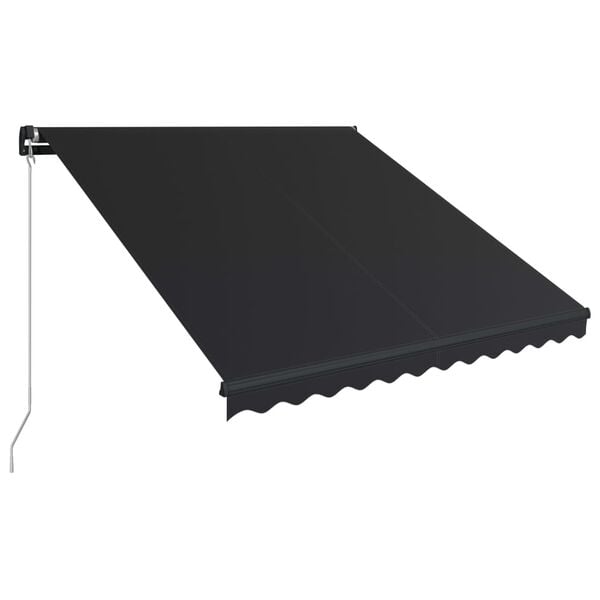 vidaXL Copertină retractabilă manual, antracit, 300 x 250 cm