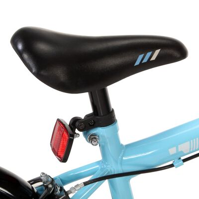 vidaXL Bicicletă pentru copii, negru și albastru, 16 inci