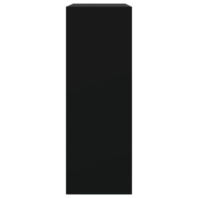 vidaXL Pantofar, negru, 80x34x96,5 cm, lemn compozit