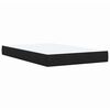 vidaXL Pat box spring cu saltea, negru, 120x200 cm, catifea