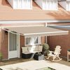 vidaXL Cortina Retractabilă Bej 400 &times; 300 cm Poliester și Aluminiu
