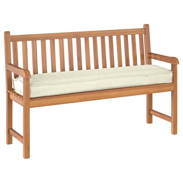 vidaXL Pernă pentru bancă din paleți Crem 150 x 40 x 8 cm