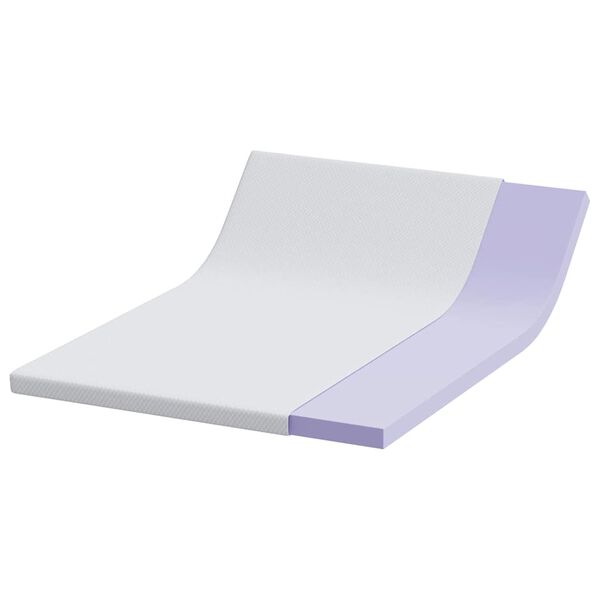 vidaXL Suport pentru saltea Alb 140 x 190 cm Material jacquard