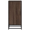 vidaXL Dulap, stejar maro, 35,5x35x76 cm, lemn prelucrat și metal