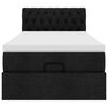 vidaXL Cadru de pat otoman cu saltea țesătură neagră 90x190cm
