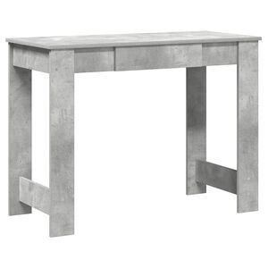 vidaXL Birou, gri beton,100x45x75 cm, lemn compozit
