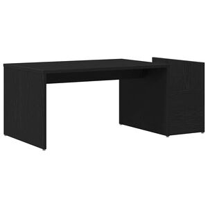 vidaXL Masă de cafea Stejar Negru 90 x 45 x 35 cm Lemn prelucrat