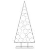 vidaXL Brad de Crăciun din metal pentru decor, negru, 210 cm