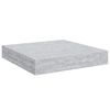 vidaXL Rafturi perete suspendate 2 buc. gri beton 23x23,5x3,8 cm MDF