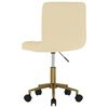 vidaXL Scaun de bucătărie pivotant, crem, catifea