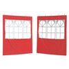 vidaXL Perete lateral pentru cort de petrecere 2 pcs 200 x 195 cm Roșu