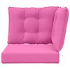 vidaXL Perna pentru canapea de exterior 3 pcs Roz Poliester