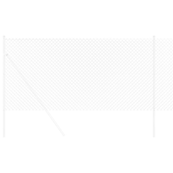 vidaXL Gard cu plasă de s&acirc;rmă Argintiu 10 x 1 m Oțel galvanizat
