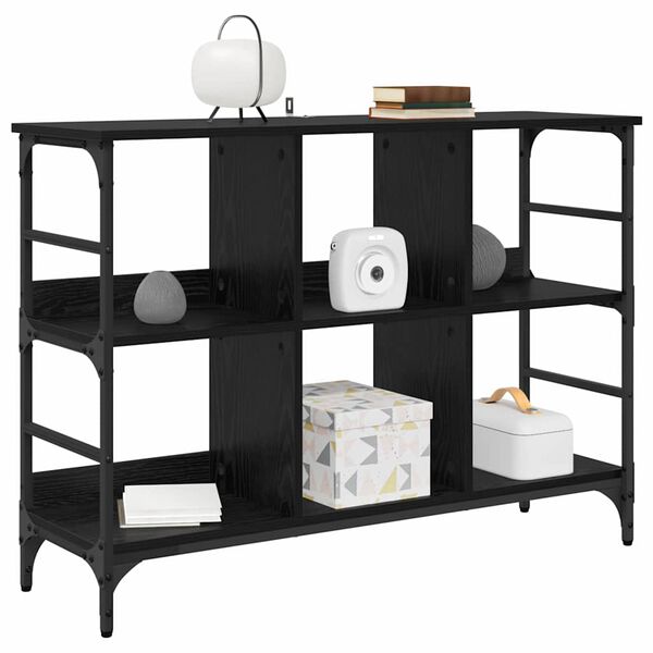 vidaXL Bufet Stejar Negru 102 x 32 x 73,5 cm