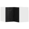 vidaXL Dulap de colț pentru perete LUCCA Negru 57 x 57 x 40 cm