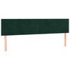 vidaXL Pat box spring cu saltea, verde &icirc;nchis, 200x200 cm, catifea