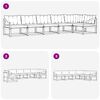 vidaXL Set de canapele de exterior 6 pcs Gri natural și deschis