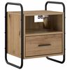 vidaXL Dulap de Noapte Suspendat Stejar Artizanal 40 x 30 x 50 cm