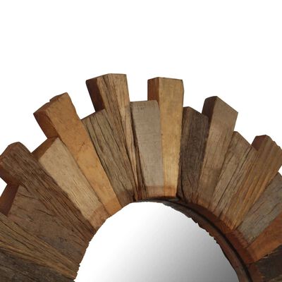 vidaXL Oglindă de perete, 70 cm, lemn masiv reciclat