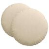 vidaXL Perne de Șezut 2 buc. Țesătură Crem &Oslash;80 x 29 cm
