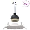 vidaXL Spotlights cu lumina reflectoarelor 24 pcs Alb 9 x 9 cm Metal