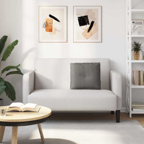 vidaXL Perna pentru spate Gri deschis 50 x 45 cm Țesătură din corduroy