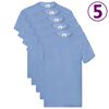 Fruit of the Loom Tricouri originale, 5 buc., bleu, XL, bumbac