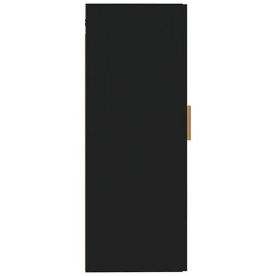 vidaXL Dulap de perete, negru, 35x34x90 cm, lemn prelucrat