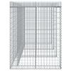 vidaXL Perete gabion pentru pubela gunoi 270x91x120 cm fier galvanizat