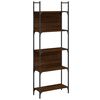 vidaXL Bibliotecă 5 niveluri, stejar maro, 60,5x24x166,5 cm