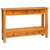 vidaXL Masă de consolă natural 115 x 32 x 76 cm Lemn masiv de mahon