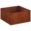 vidaXL Vază pentru Grădină Ruginit 80 x 80 x 40 cm