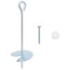 vidaXL Ancoră de Păm&acirc;nt 10 buc. &Oslash;10 x 30 cm Metal Galvanizat Argintiu