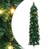vidaXL Brad de Crăciun artificial pre-iluminat cu 45 LED-uri, 90 cm