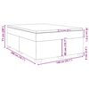 vidaXL Pat box spring cu saltea, albastru &icirc;nchis, 140x200 cm, catifea