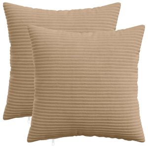 vidaXL Husă pentru pernă 2 pcs HEERLEN Maro 30 x 30 cm cord