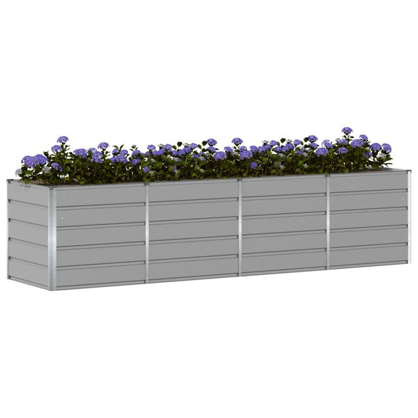 vidaXL Jardinieră Gri deschis 240 x 80 x 75 cm Oțel