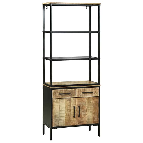 vidaXL Bufet cu sertar Maro 70 x 35 x 180 cm Lemn de mango solid