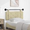 vidaXL Cap de pat suspendat Pe perete Crem 100 cm Piele artificială
