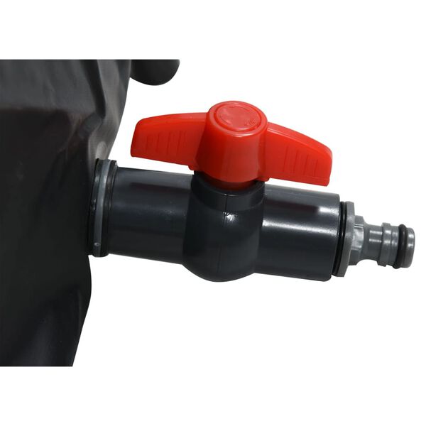 FLO Rezervor de ploaie pliabil negru 100 L