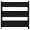vidaXL Jardinieră, negru, 112x25x104,5 cm, lemn masiv de pin