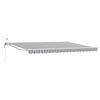 vidaXL Cort electric retractabil Antracit și Alb 5 &times; 3,5 m
