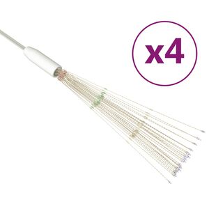 vidaXL Lămpi cu artificii de Crăciun, 4 buc., 560 LED, colorat, 20 cm