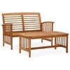 vidaXL Set mobilier de grădină, 2 piese, lemn masiv de acacia