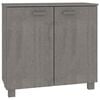 vidaXL Dulap&bdquo;HAMAR&rdquo;, gri deschis, 85x35x80 cm, lemn masiv pin