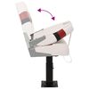 vidaXL Scaun barcă cu piedestal, reglabil &icirc;n &icirc;nălțime, rotativ la 360&deg;