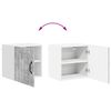 vidaXL Dulap de bucătărie Lucca 2 pcs Gri din beton 40 x 31 x 40 cm
