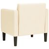 vidaXL Canapea scaun cu cotiere crem 54 cm țesătură velur