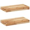 vidaXL Rafturi suspendate 2 buc. 40x20x4 cm lemn masiv acacia netratat