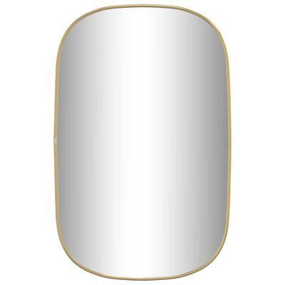 vidaXL Oglindă de perete, auriu, 70x45 cm
